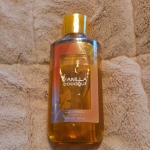 Bath & Body Works Vanilla Coconut Body Wash - Gold and Brown